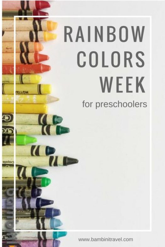 Rainbow Colors Week Ideas for Preschool