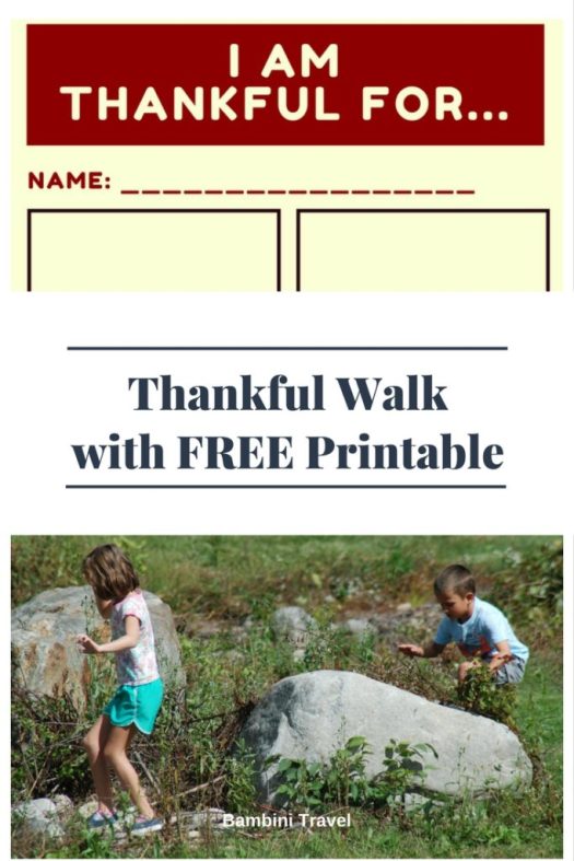 Thankful Walk with FREE Printable