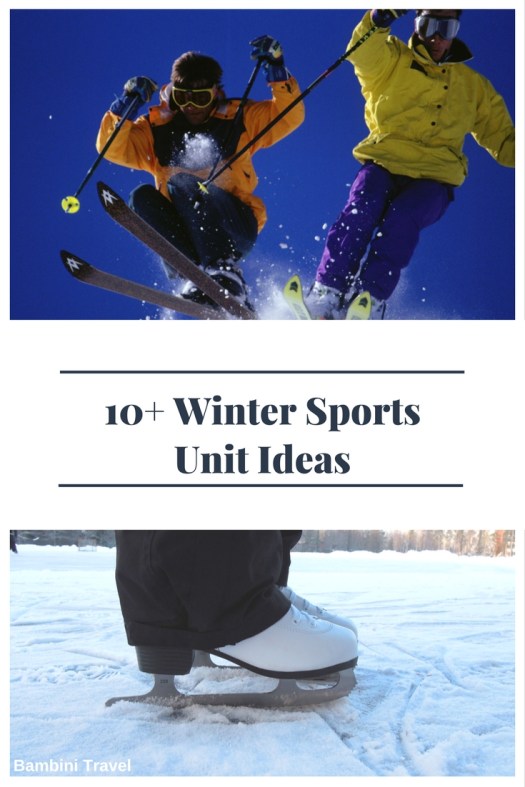 Winter Sports Unit Ideas for Preschoolers and Early Elementary School Kids