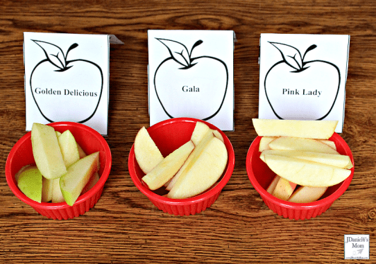 Apple Taste Test with Editable Printables and Place Cards 
