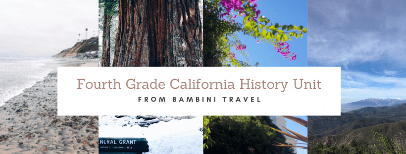 All About California Unit for Fourth Grade