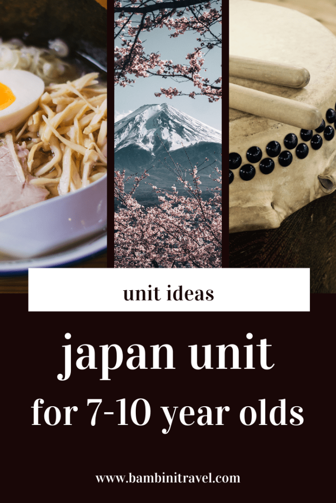 Japan Unit for 7-10 Year Olds from Bambini Travel