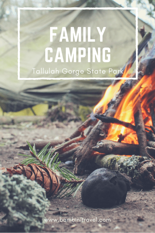 Family Camping in Tallulah Gorge State Park in Georgia